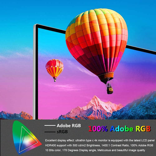 14 Inch 3840x2160 Portable Touch Monitor with Rear Folding Kickstand Speakers X19591