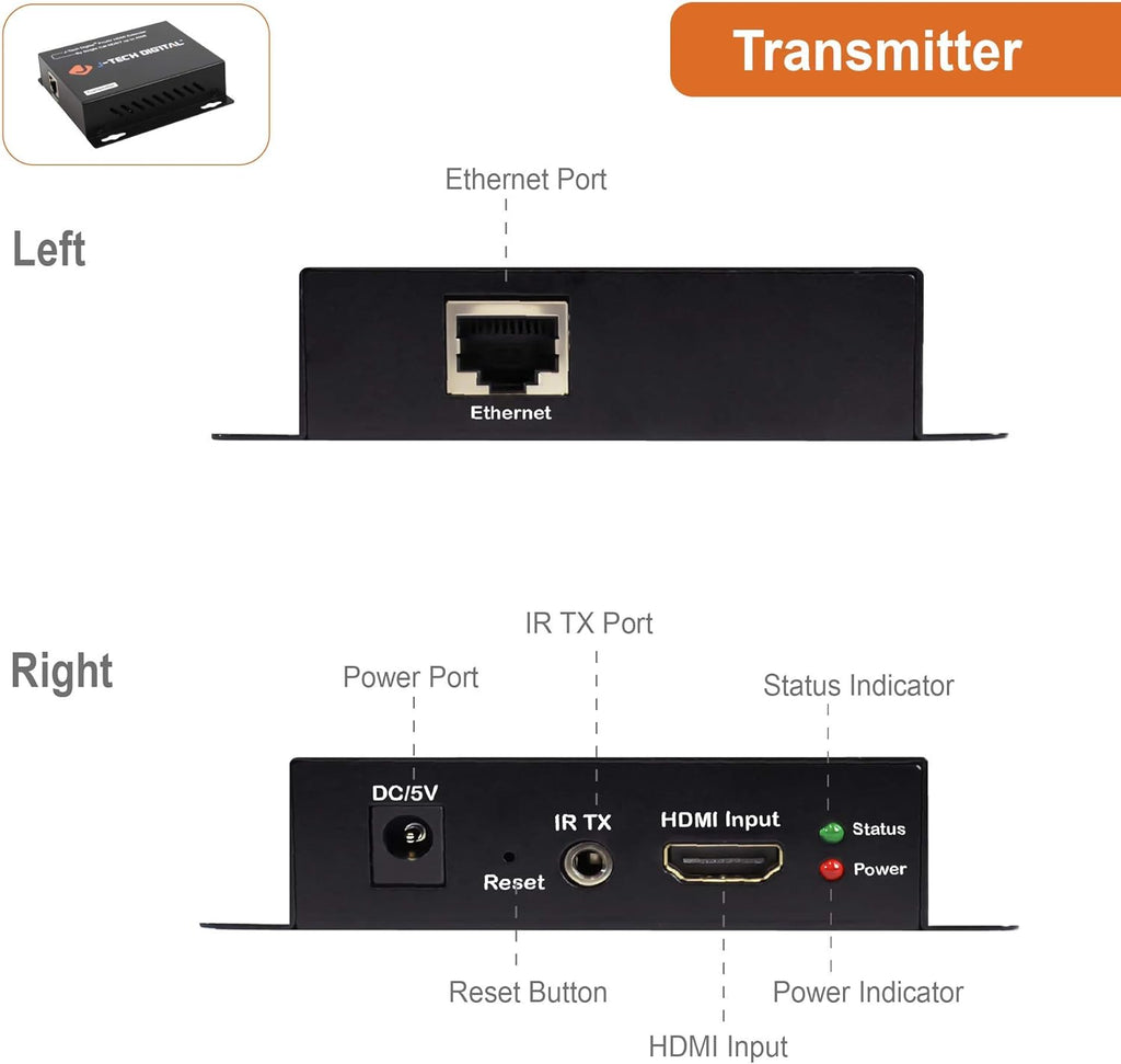 HDMI Extender Over Single Cat5e/6/7 Cable Full HD 1080p M321