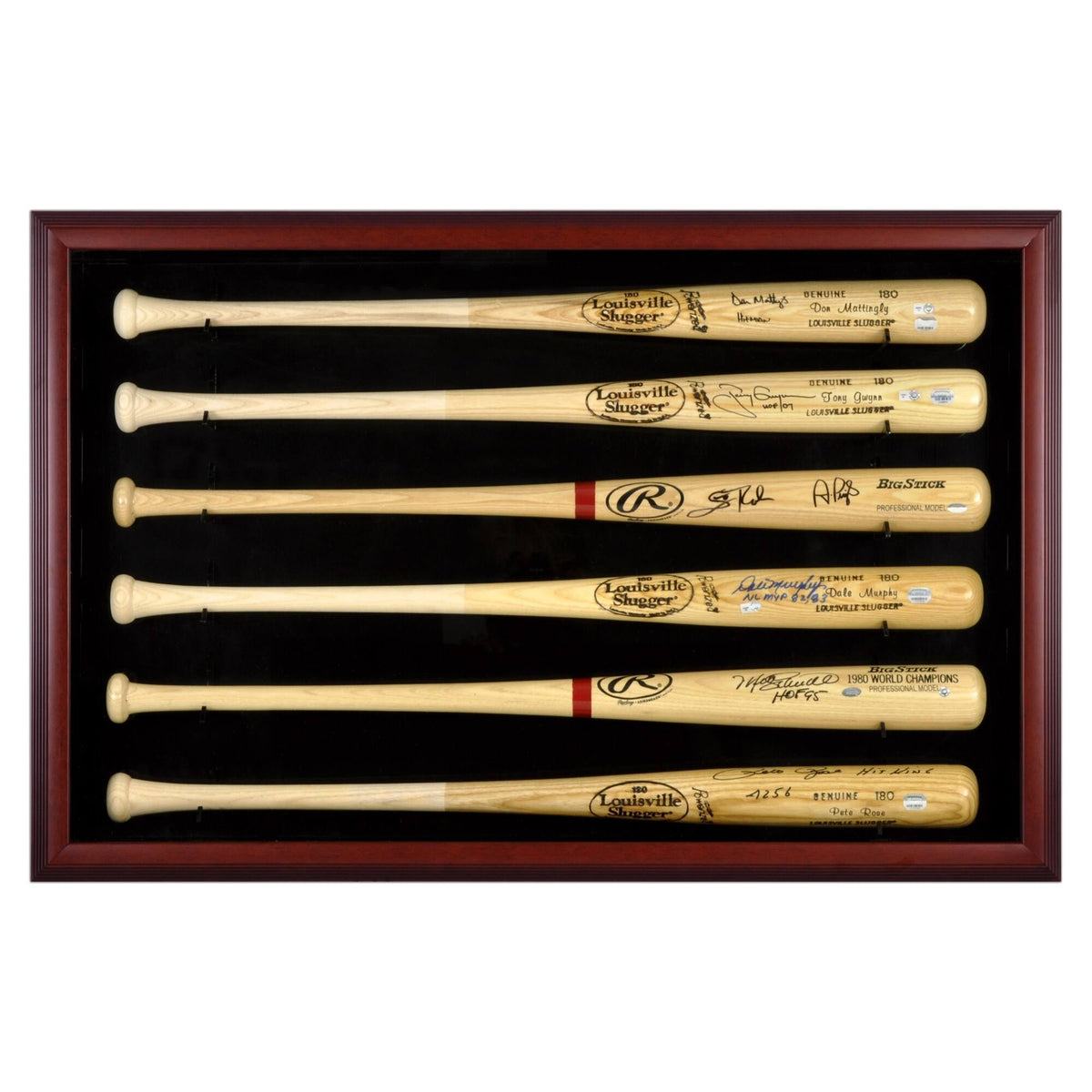 Mahogany Baseball Bat Display Case T310