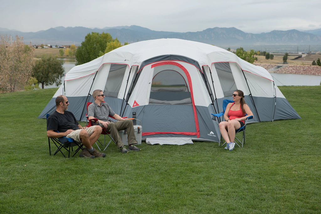 20-Person 4-Room Cabin Tent with 3 Separate Entrances G36212