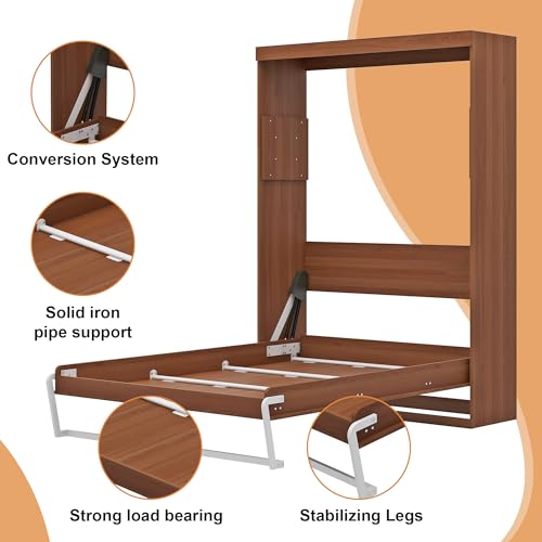 Full Brown Murphy Bed S377