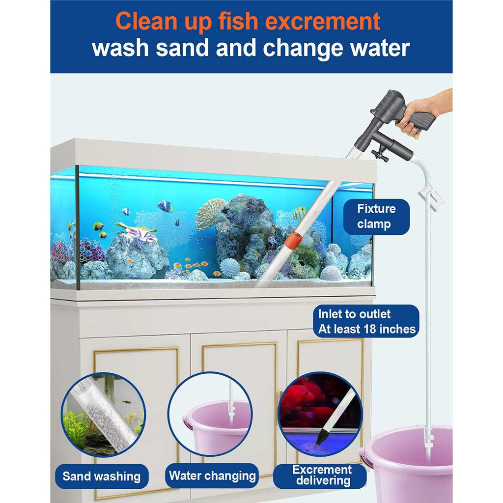 Aquarium Gravel Cleaner Vacuum Fish Net Kit O6071
