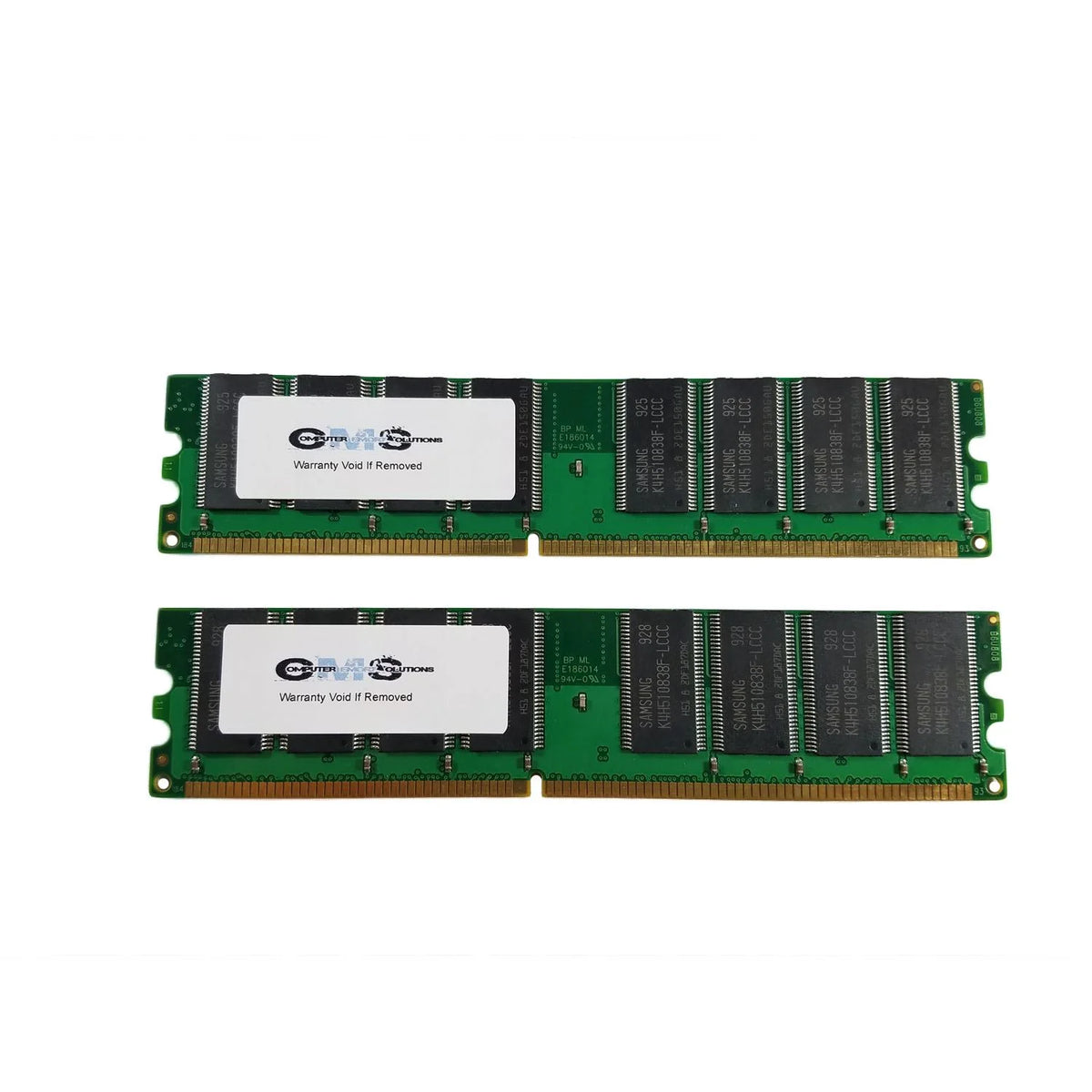 2GB (2X1GB) DDR1 3200 400MHZ NON ECC DIMM Memory Ram H37547