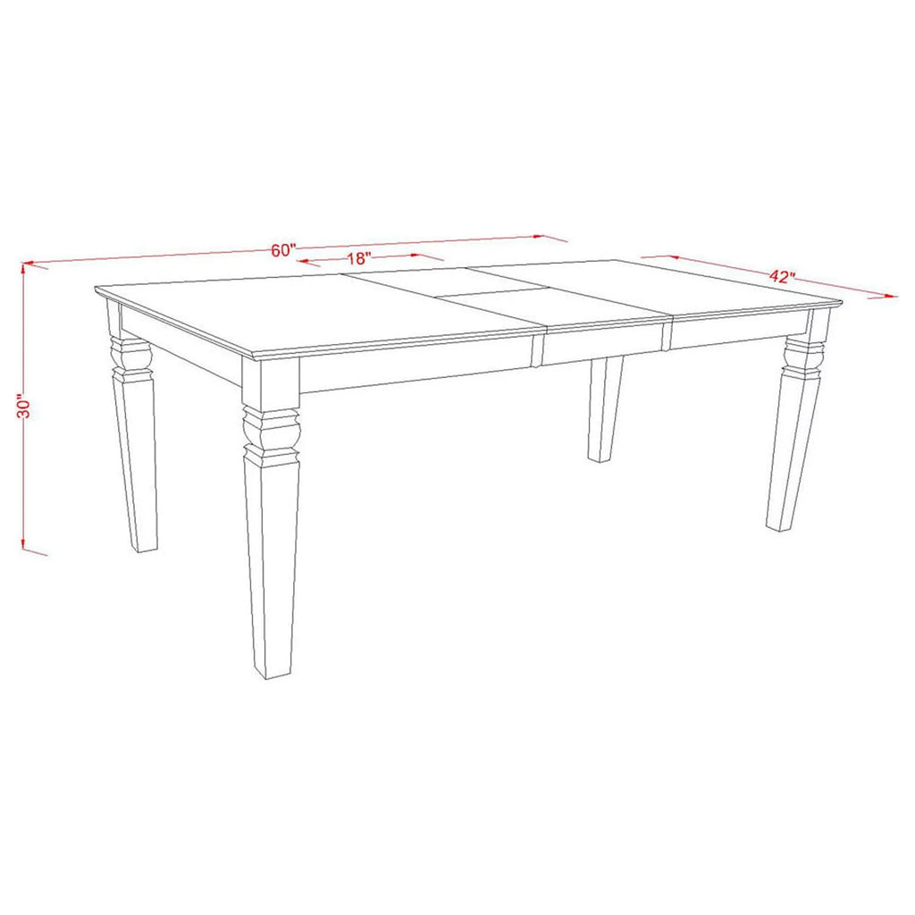 7 Piece Wood Kitchen Table Set S86334