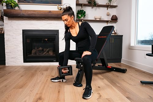 Adjustable Weight Bench, 7 Positions, Built-in Wheels & Handle B500780