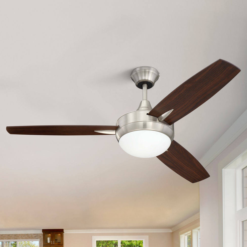 Brushed Polished Nickel Ceiling Fan W17584