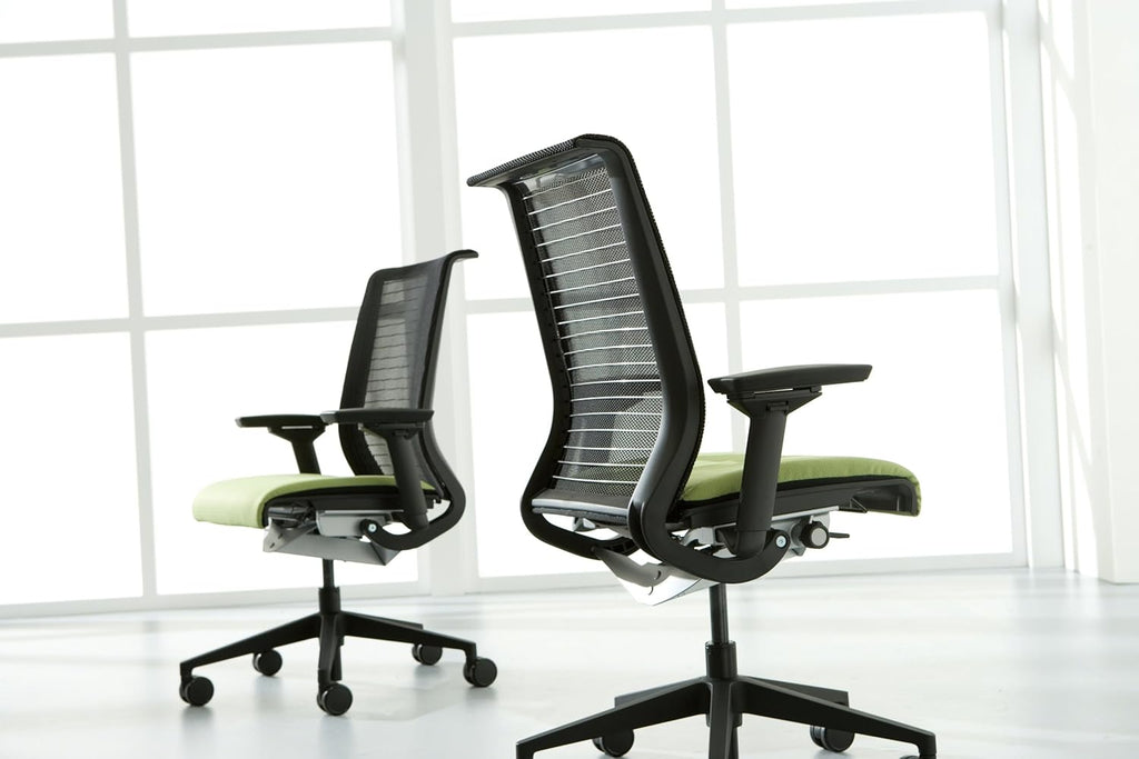 Black 3D Knit Back Chair X2469