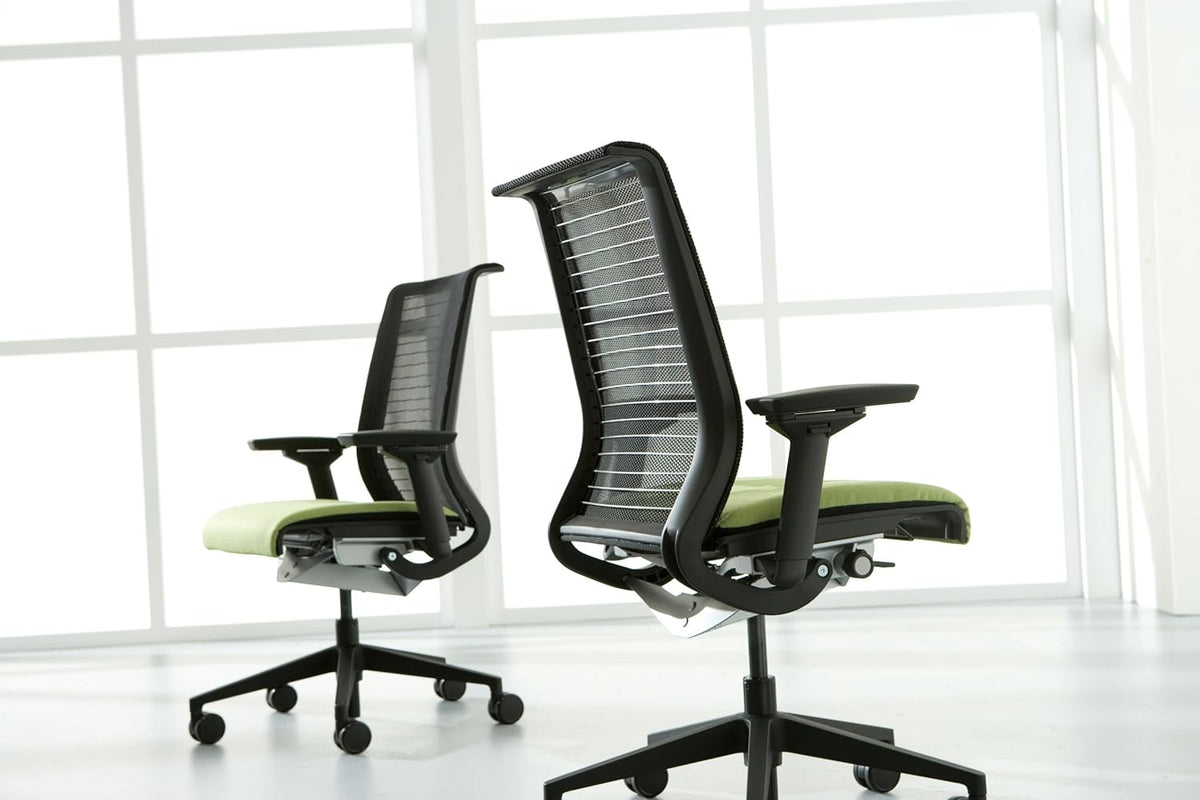 Black 3D Knit Back Chair X2469