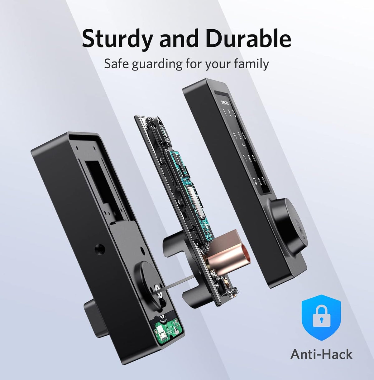 Keyless Entry Door Lock Smart Deadbolt with Bluetooth App Keypad C9158