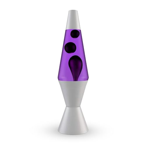 Black and Purple Liquid Motion Lava Night Light 14.5" S799660