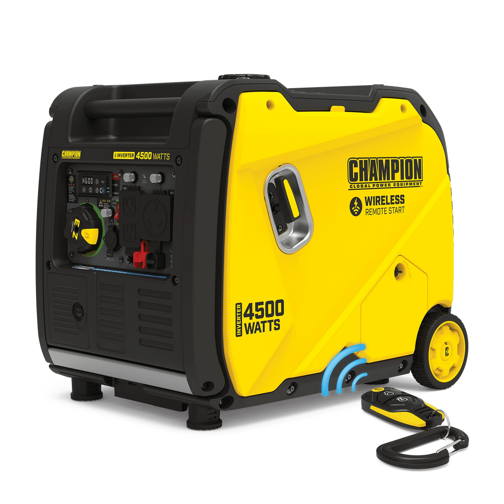 4500-Watt Wireless Remote Start Inverter Generator with CO Shield L716