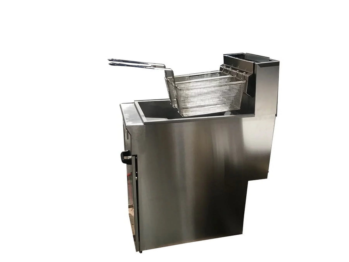 Commercial Deep Fryer 40lbs 90000 BTU Stainless Steel L739