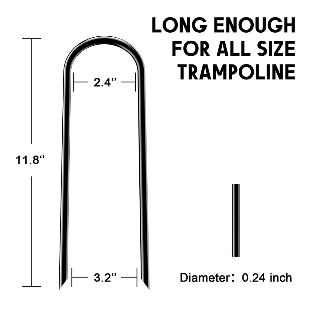 8 Pcs Heavy Duty Trampoline Ground Anchor D205910