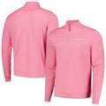 Men's Pink Tri-Blend Half-Zip Top V686