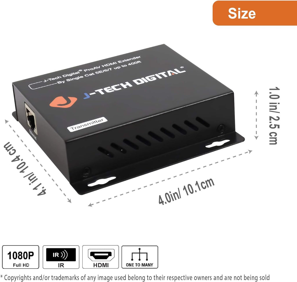 HDMI Extender Over Single Cat5e/6/7 Cable Full HD 1080p M321