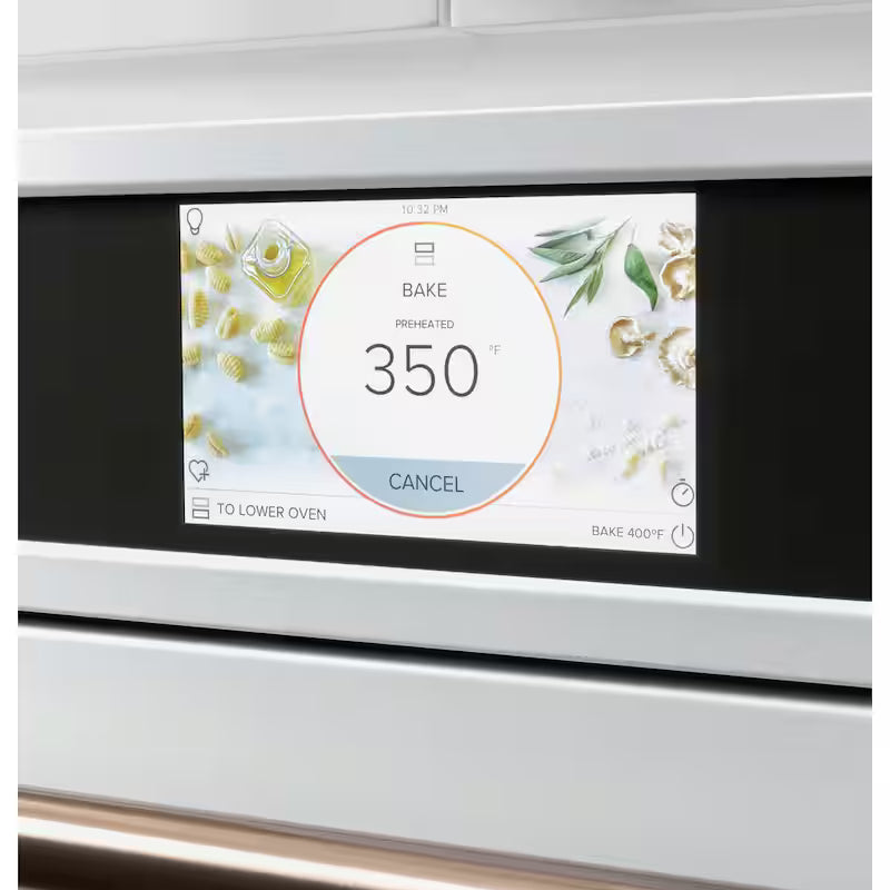 30 in. Smart Double Electric Wall Oven with Convection Self-Cleaning in Matte White X641