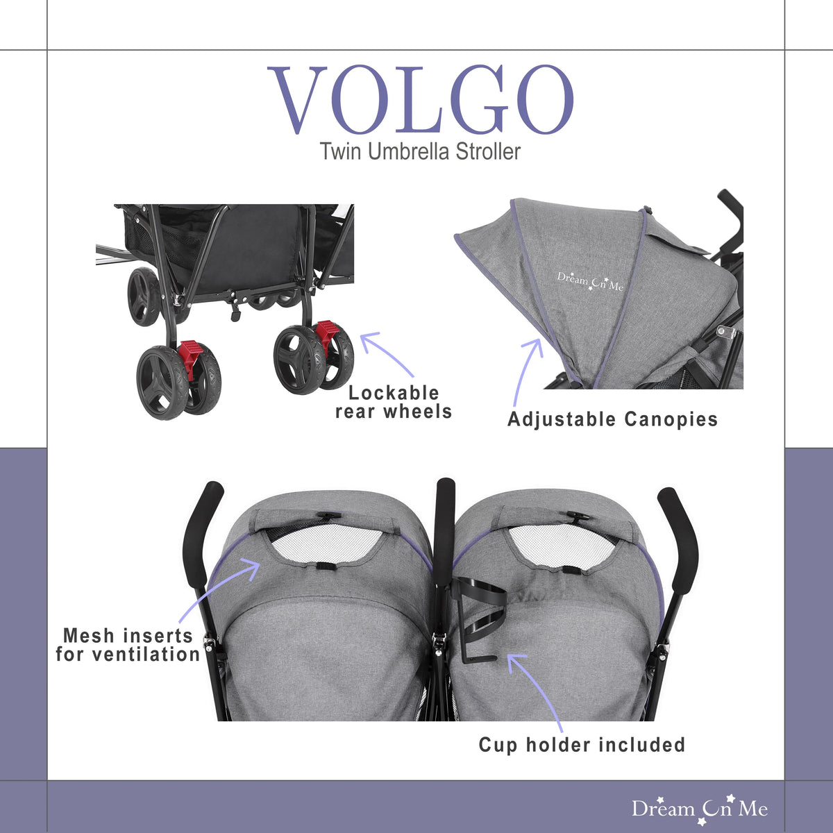Twin Umbrella Stroller I26173