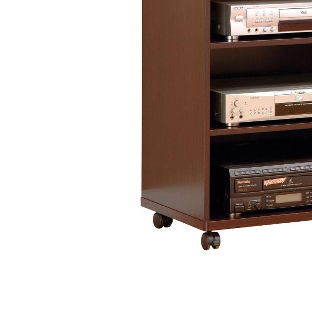 Brown TV Stand with Casters S542