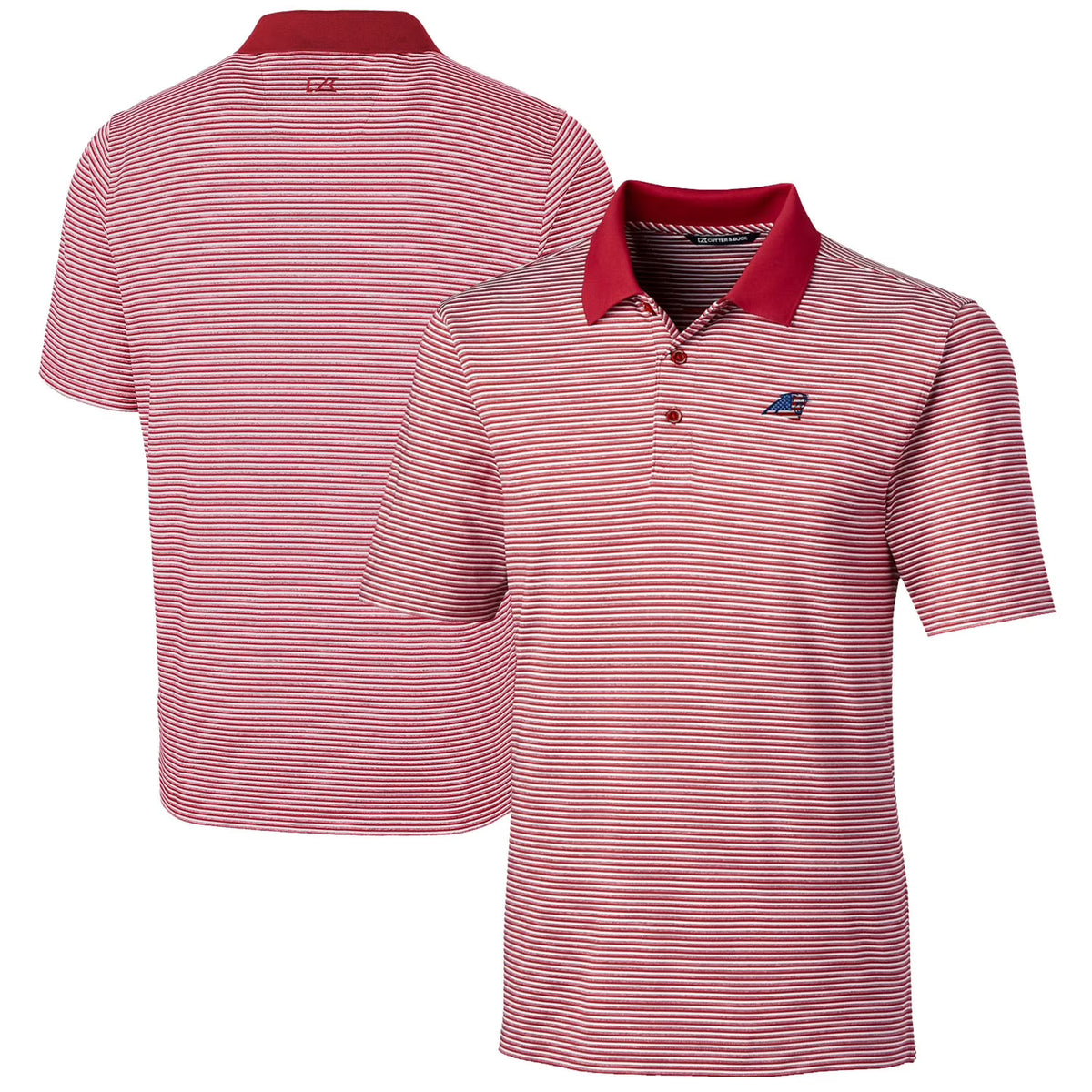 Carolina Panthers Big & Tall Forge Tonal Stripe Stretch Polo V204871