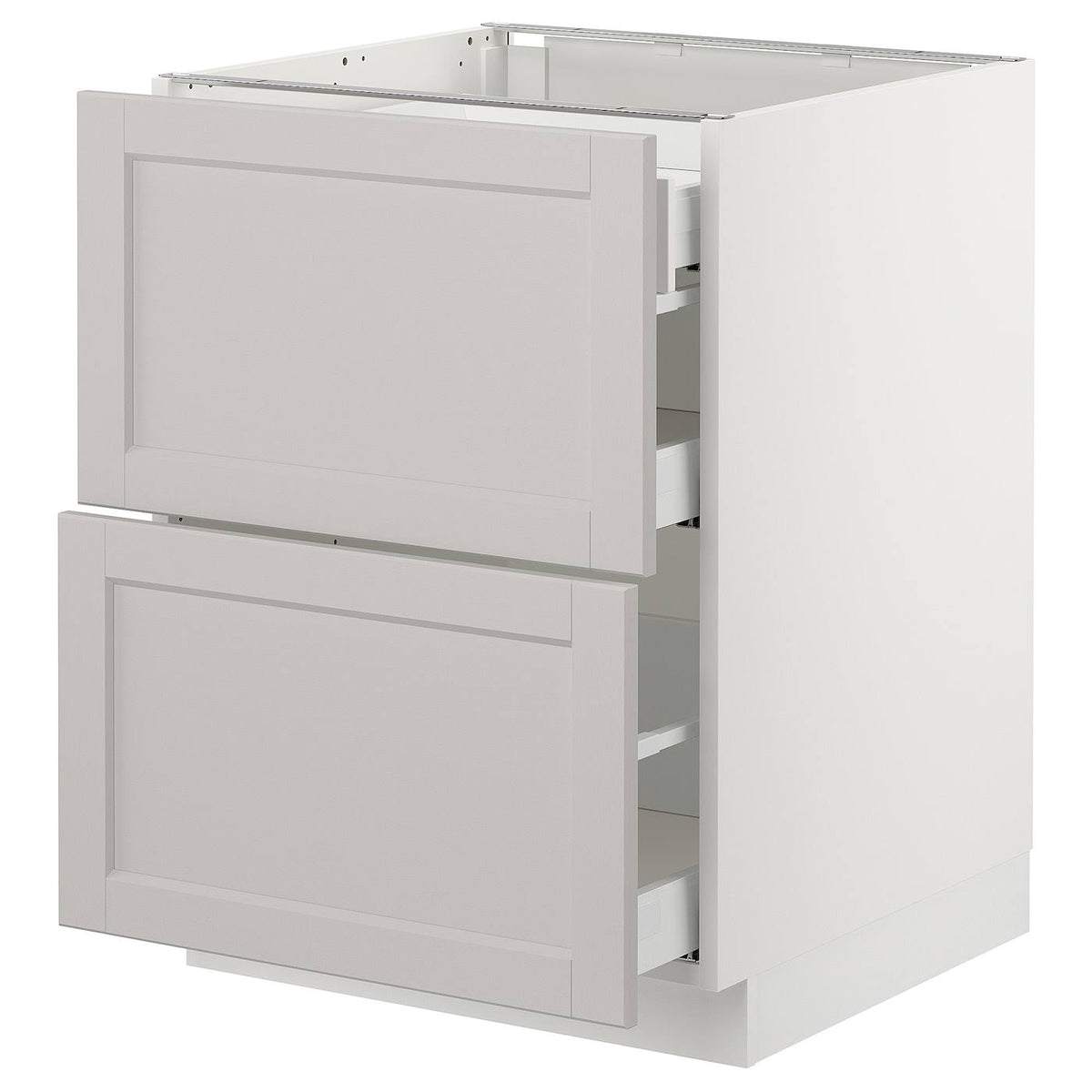 White 3 Drawer Base Cabinet C758