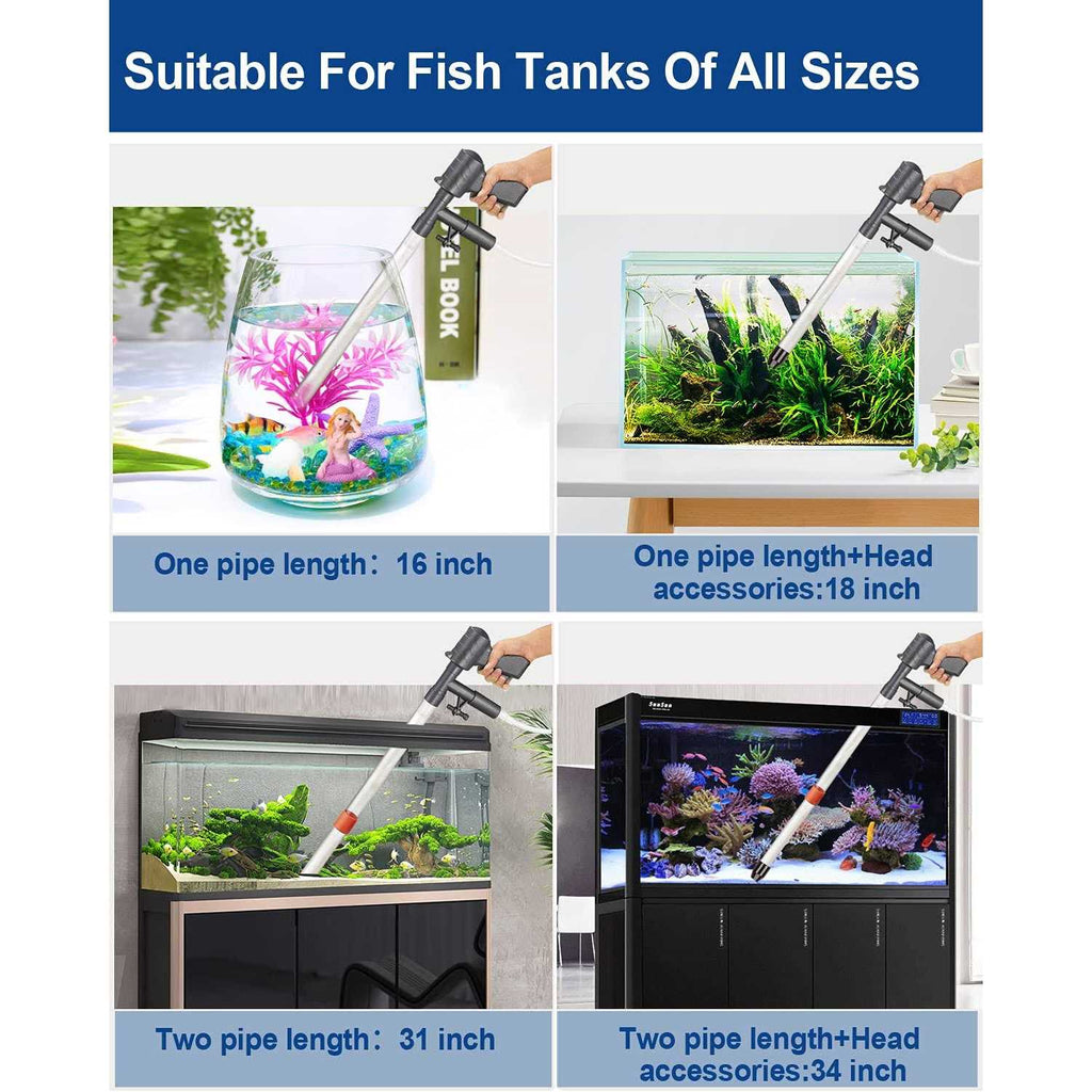 Aquarium Gravel Cleaner Vacuum Fish Net Kit O6071