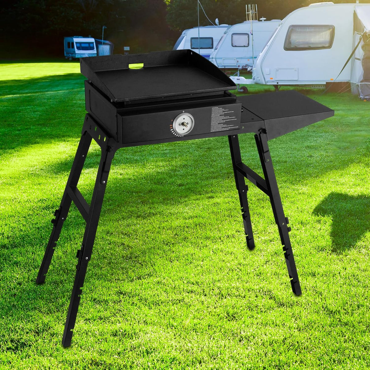 Portable Griddle Stand for Outdoor Camping Cooking X631