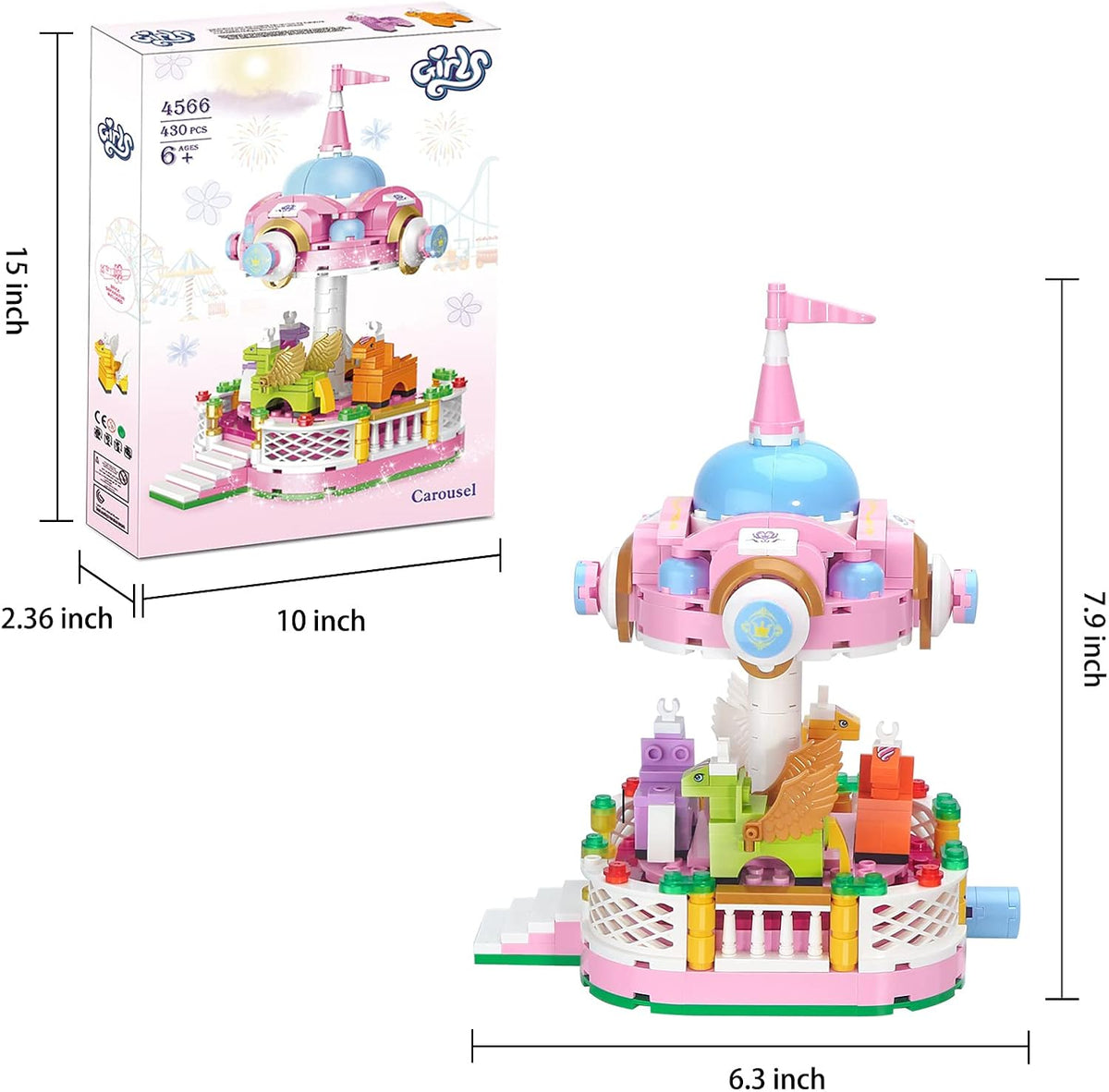 430 Pieces Amusement Park Building Set T161235