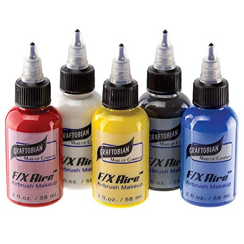 Primary Colors Set (5 Colors) Airbrush Makeup Body Paint D77890