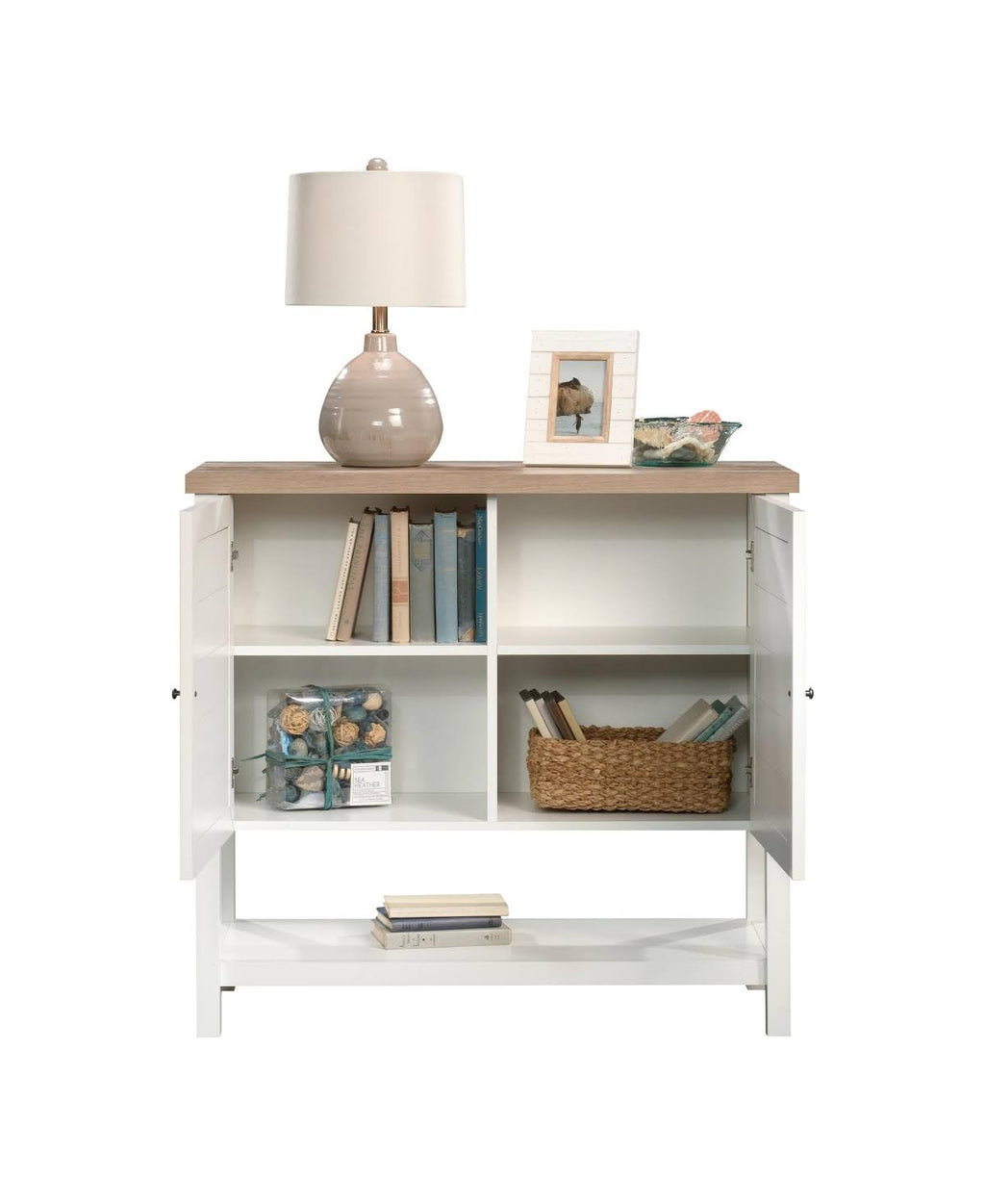 Soft White Storage Cabinet E201160