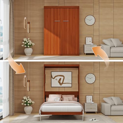 Full Brown Murphy Bed S377