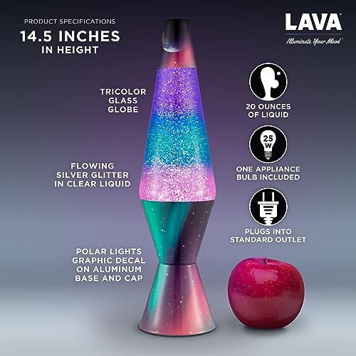 14.5" Silver Glitter Motion Lamp M960310