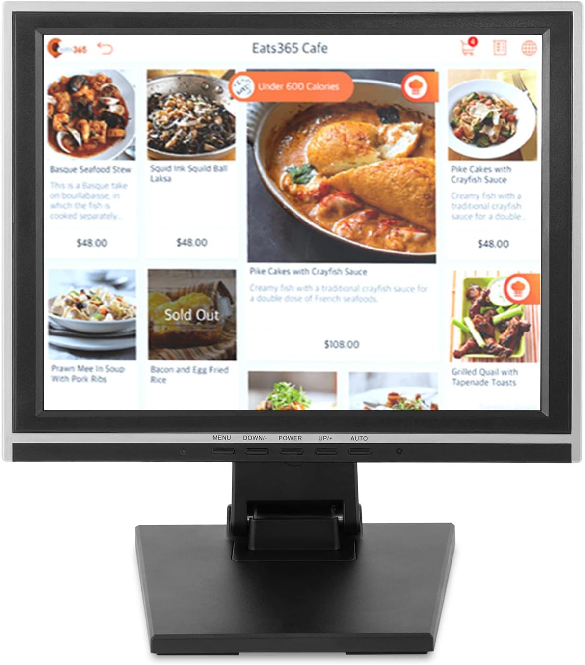 15" LCD Touch Screen Monitor with Adjustable Multi-Touch USB Interface M94404