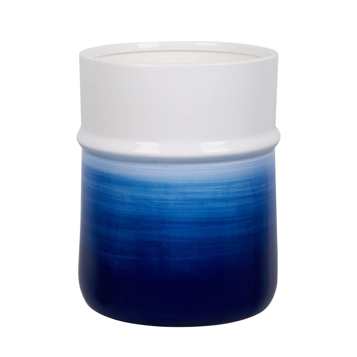 Round Small Navy Blue Trash Can H590005