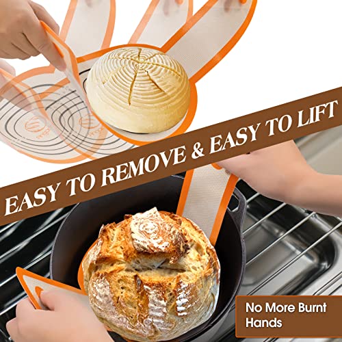 10 inch Oval & 9 inch Round Banneton Bread Proofing Basket with Linen Liner V634