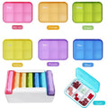 7 Piece Set 42 Compartments Pill Organizer A59811