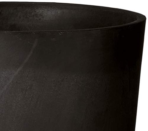 Black Tall Round Planter, 13 by 13 by 28-Inch X967498
