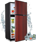 Compact Refrigerator, 3.5 Cu.Ft Double Door Fridge with 7 Level Adjustable Thermostat W926830