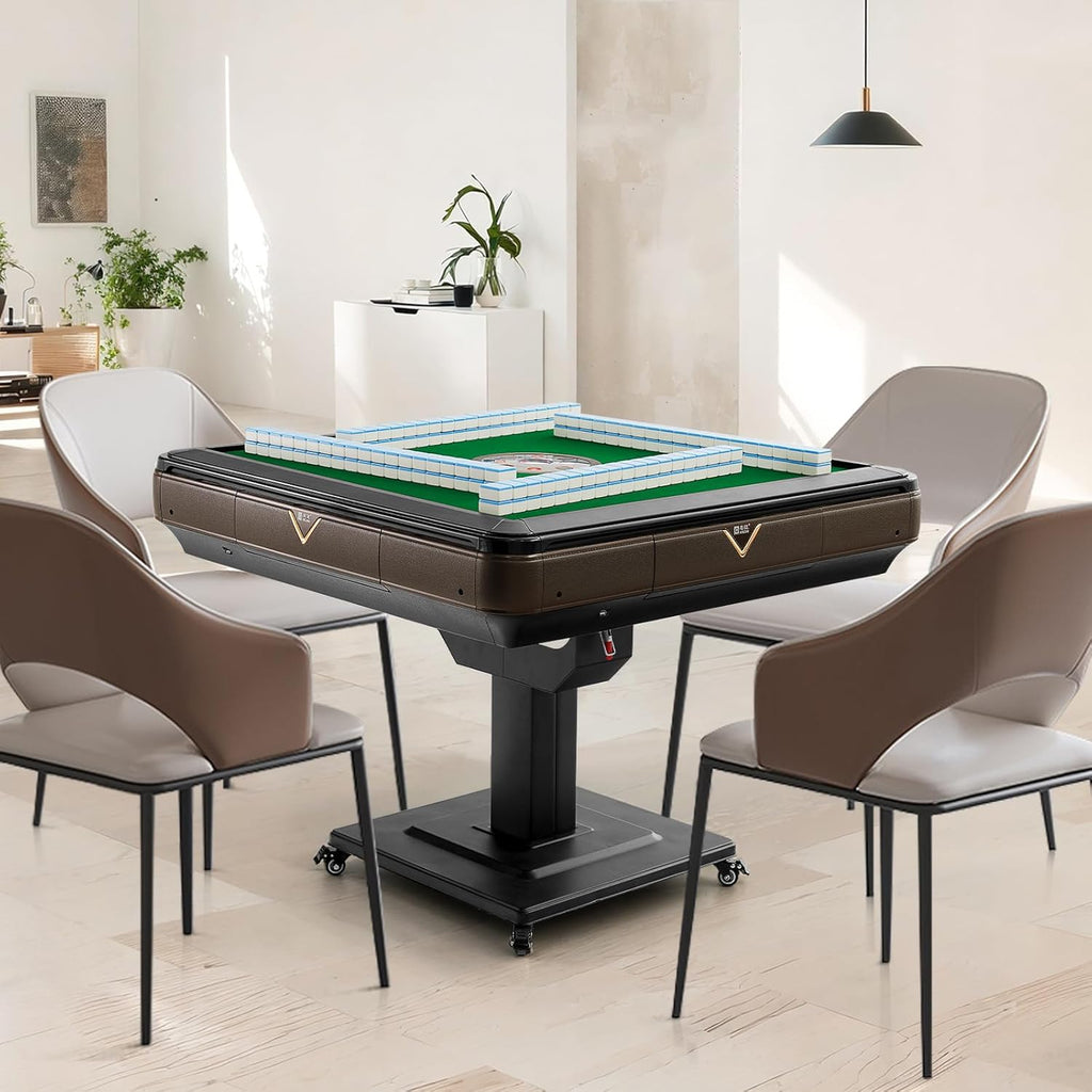 Folding Automatic Mahjong Table with Wheels Q160