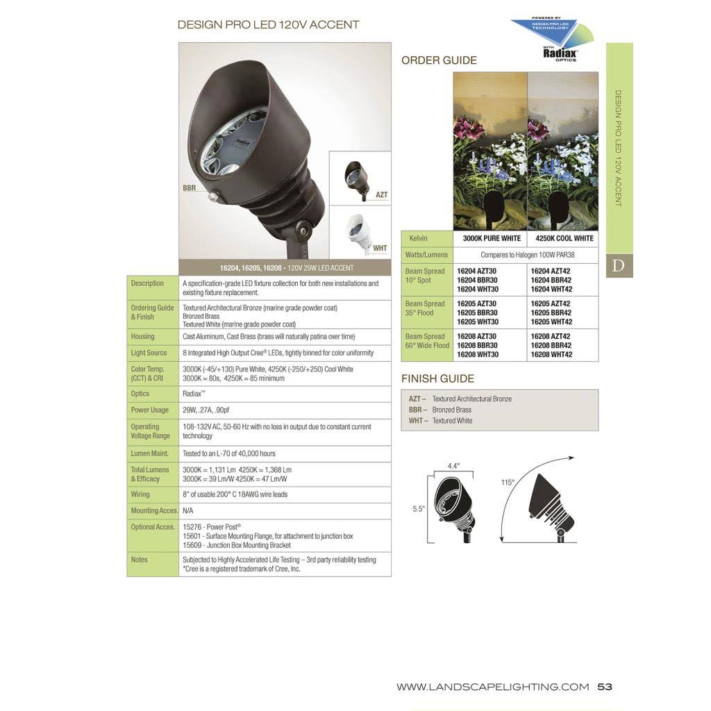 3000K 29W 60-Degree Landscape LED Accent Light P99982