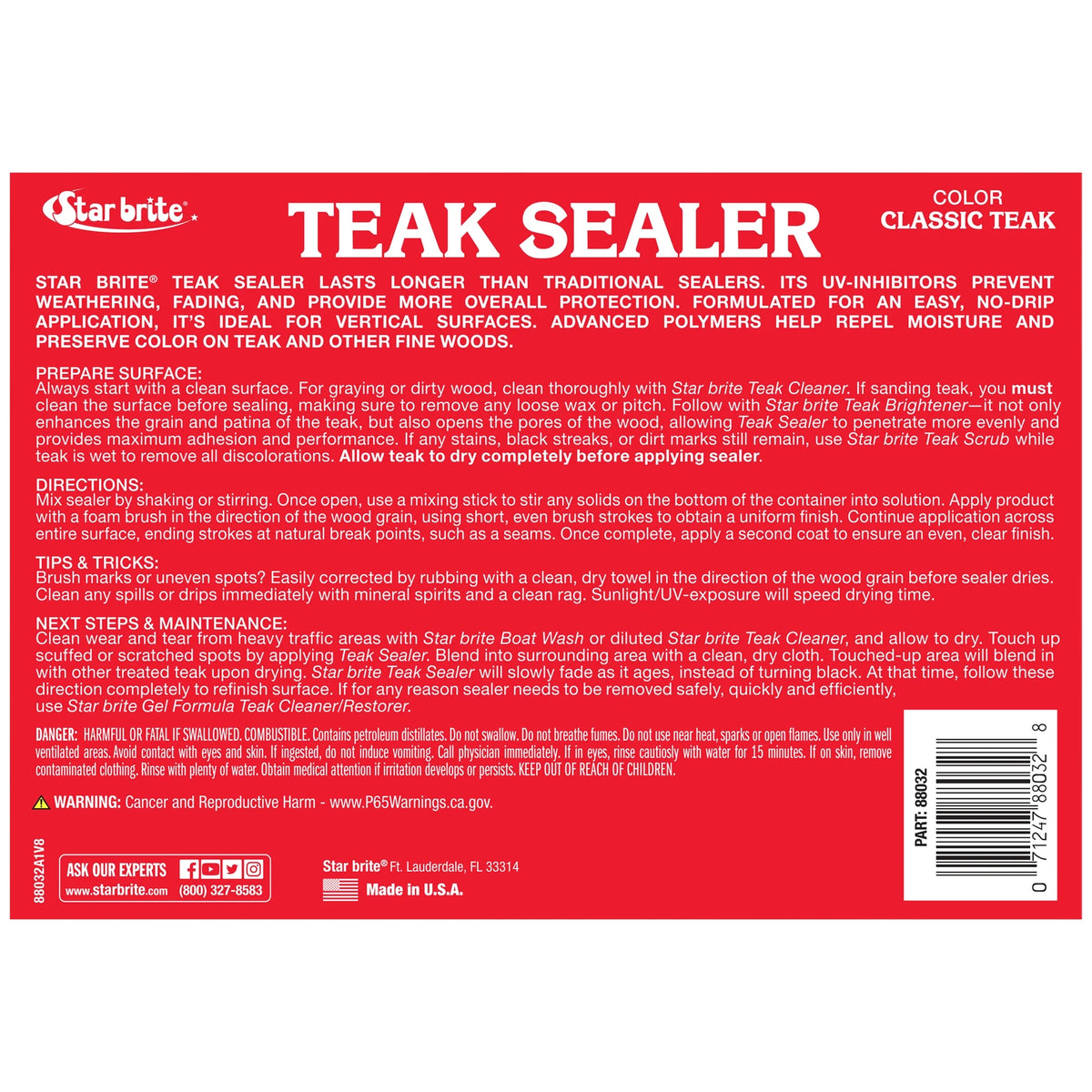 32 OZ Teak Sealer M46324