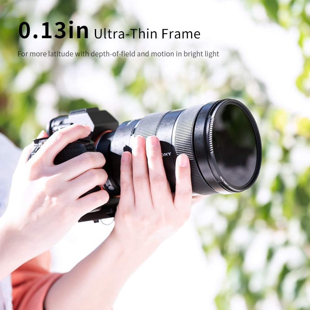 52mm Fixed ND Lens Filter Kit, ND4 ND8 ND64 ND1000 Filter Set with 4-Filter Pouch A28358