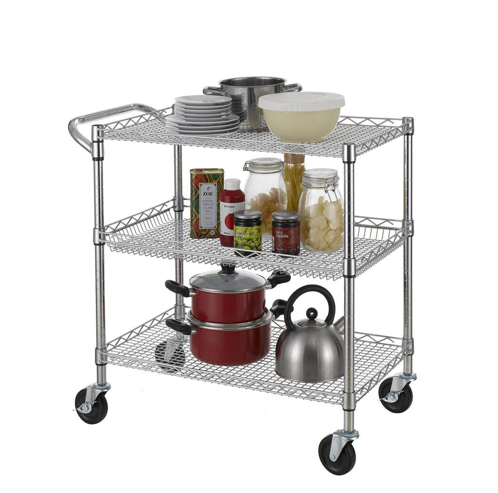 3 Tier Heavy Duty Utility Cart with Wheels Q3921