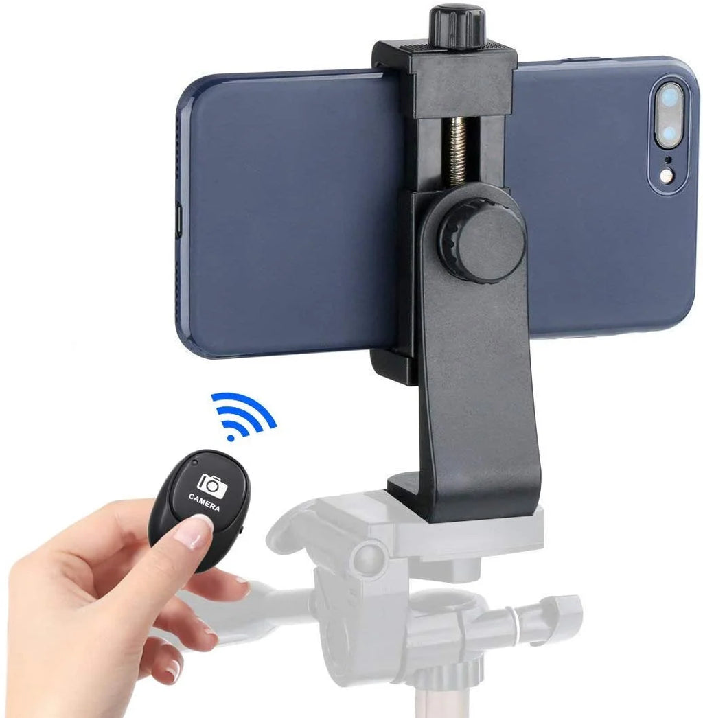 Universal Phone Tripod Mount Attachment with Wireless Shutter Remote U2118