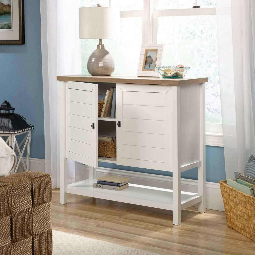 Soft White Storage Cabinet E201160