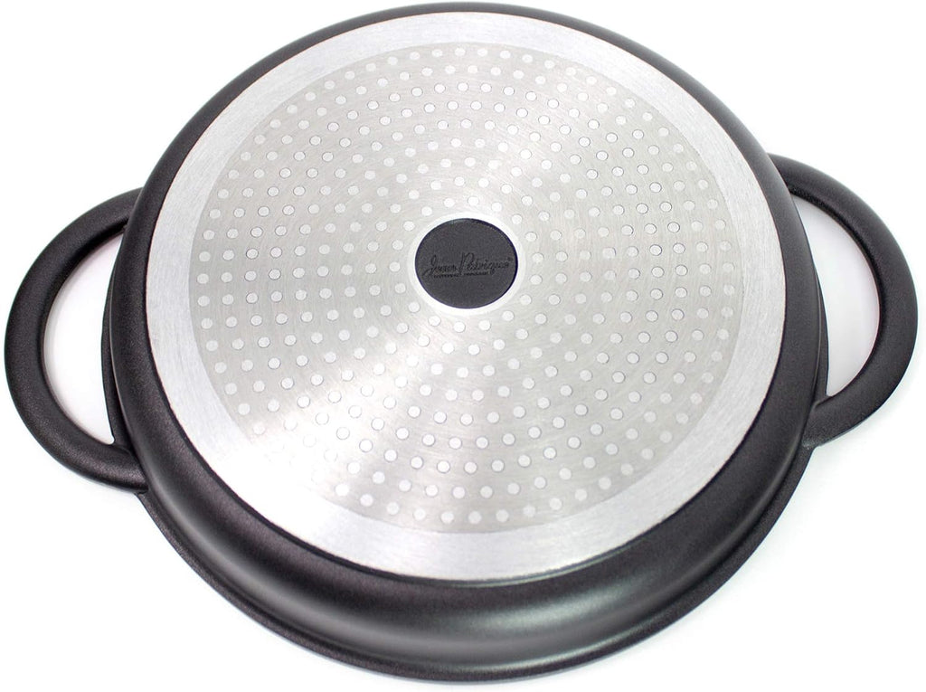 Cast Aluminium Griddle Pan with Glass Lid, 10.6 Diameter, Non-Stick H1789