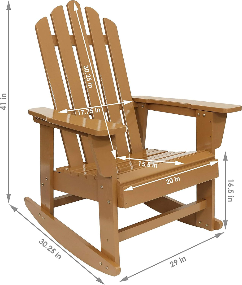Adirondack Rocking Chair with Cedar Finish L13882