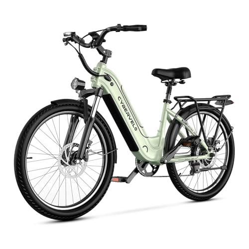26" Electric Bike, 1000W Peak, Removable Battery, 7-Speed S9827