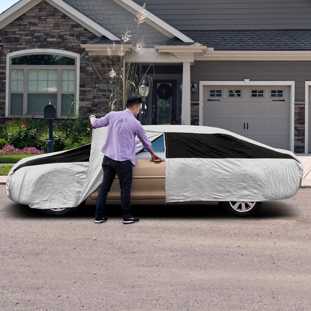 Lightweight Poly 210T Car Cover for Large Sedans M526209