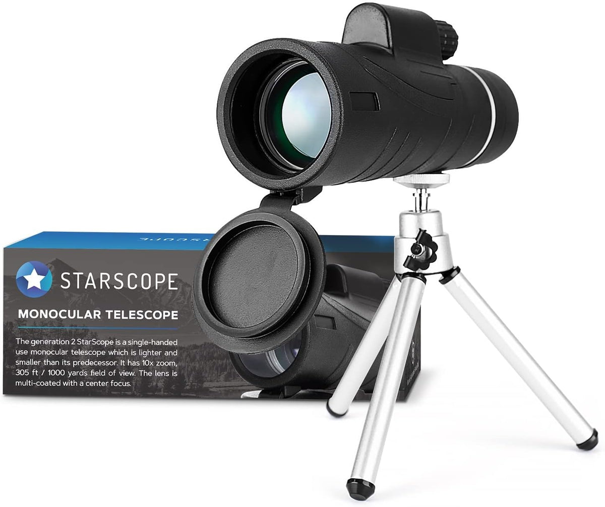 10X42 Waterproof Monocular Telescope with Tripod J17984