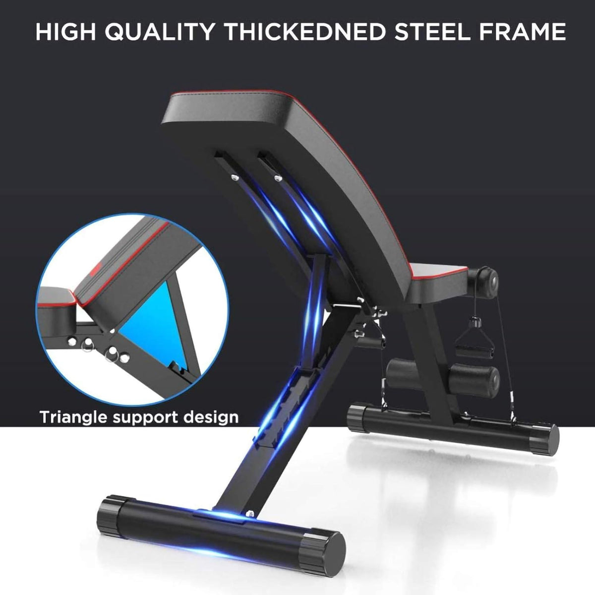 Folding Adjustable Weight Bench N54285